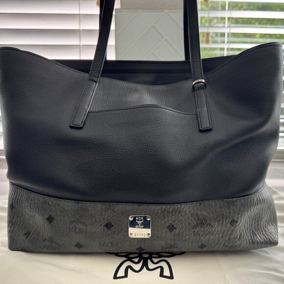 MCM Handbags - MCM Wilder Visetos Leather Shopper/Tote